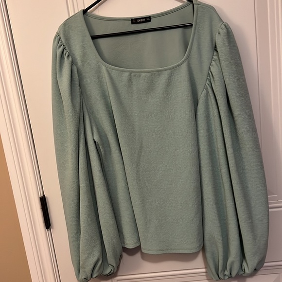 Shein pastel mint top 3X - Picture 2 of 4